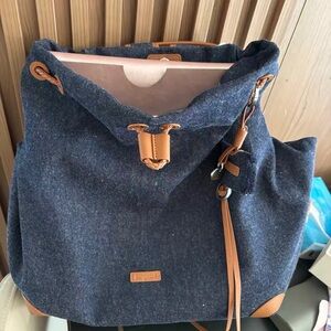 Songmont Small Shan Satchel Bag - Denim